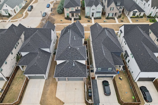 aerial view featuring a residential view