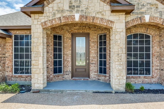 view of exterior entry