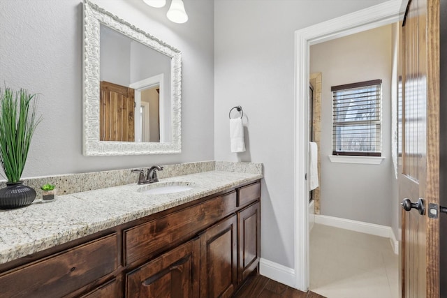 bathroom with vanity