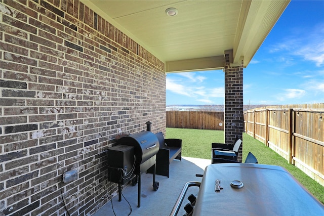 view of patio / terrace with grilling area