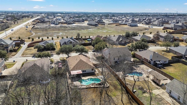 birds eye view of property featuring a residential view