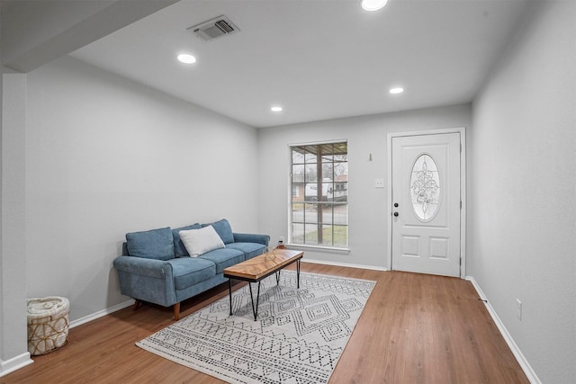 foyer featuring hardwood / wood-style flooring