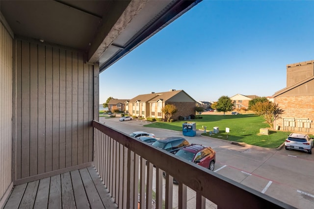 view of balcony