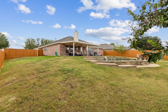 view of yard with a patio