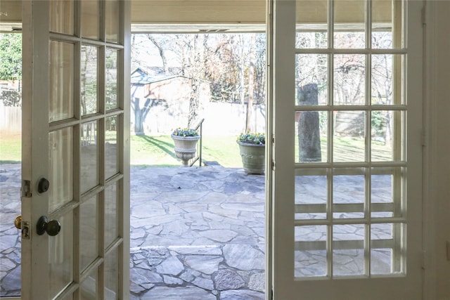 entryway with a wealth of natural light