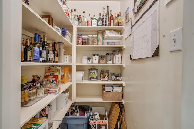 view of pantry