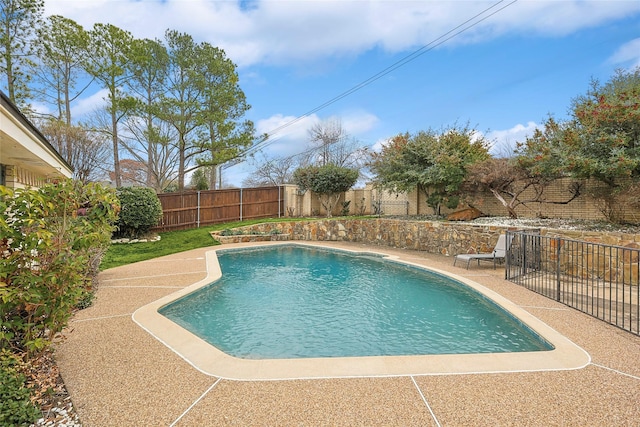 view of pool with a patio area