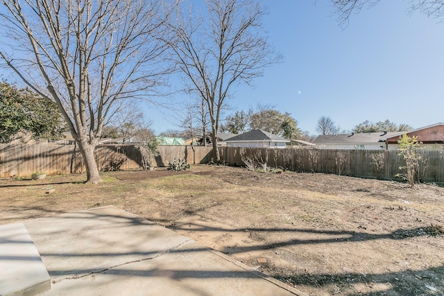 view of yard featuring a patio