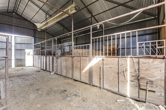 view of horse barn