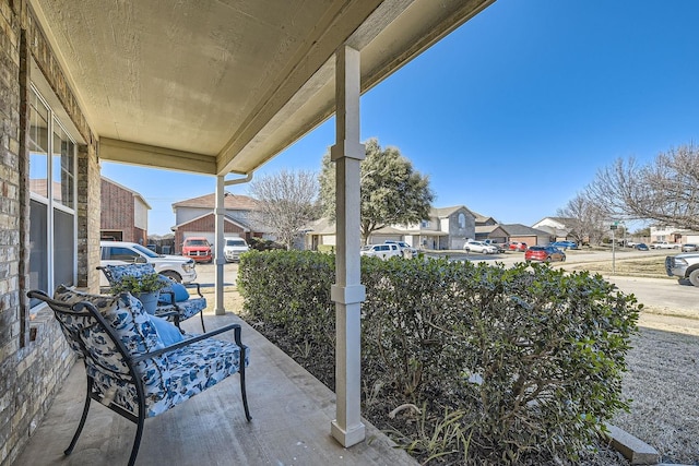 view of patio / terrace featuring covered porch