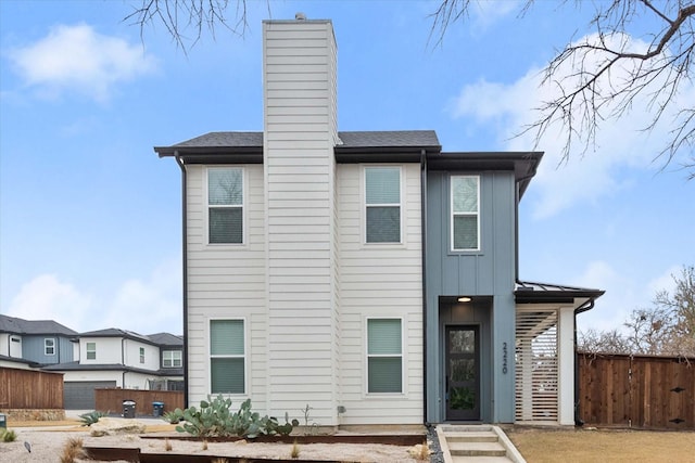 view of rear view of property