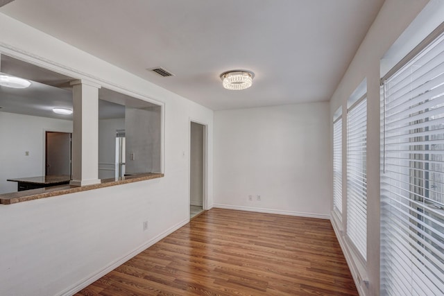 interior space featuring hardwood / wood-style flooring