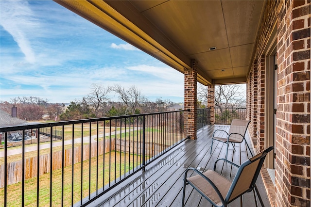 view of balcony