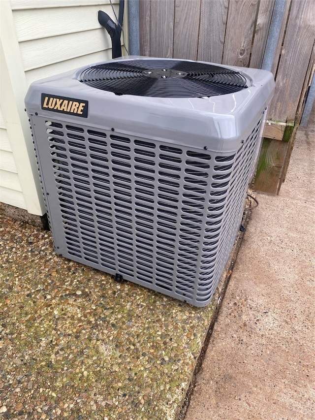 exterior details with cooling unit