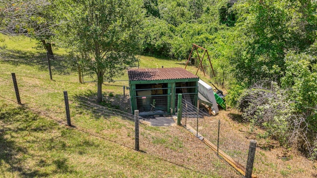 exterior space featuring an outdoor structure