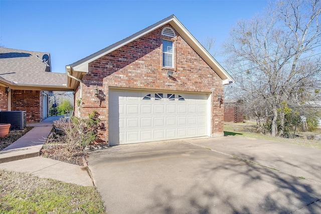 garage with central AC