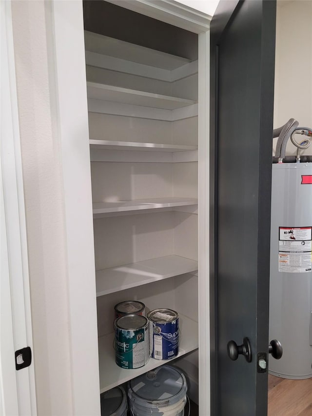 pantry featuring water heater