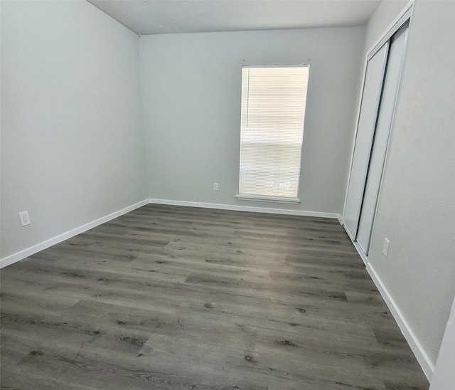 interior space featuring dark hardwood / wood-style flooring