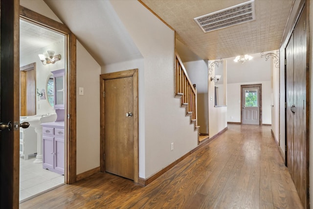 foyer featuring light hardwood / wood-style floors