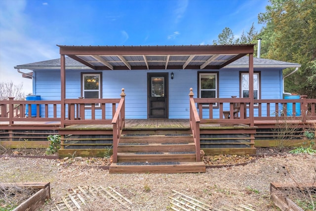 view of front of home