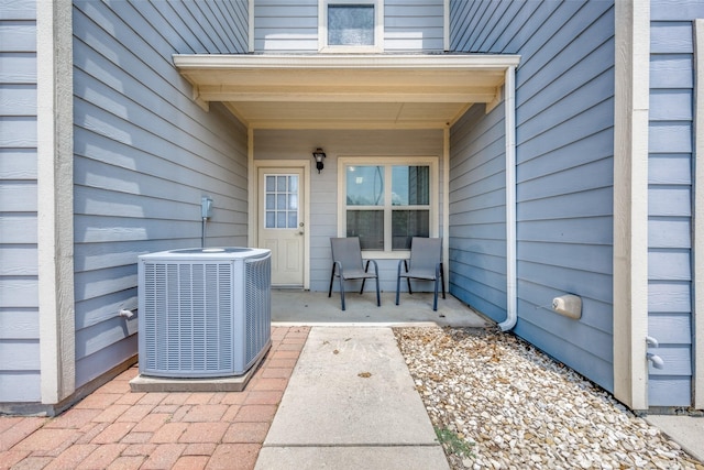 view of patio / terrace featuring cooling unit