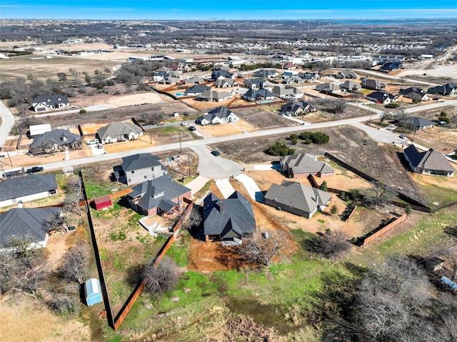 aerial view featuring a residential view