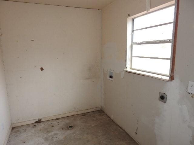 laundry room featuring hookup for a washing machine and electric dryer hookup