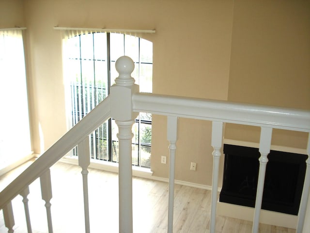 room details featuring hardwood / wood-style flooring