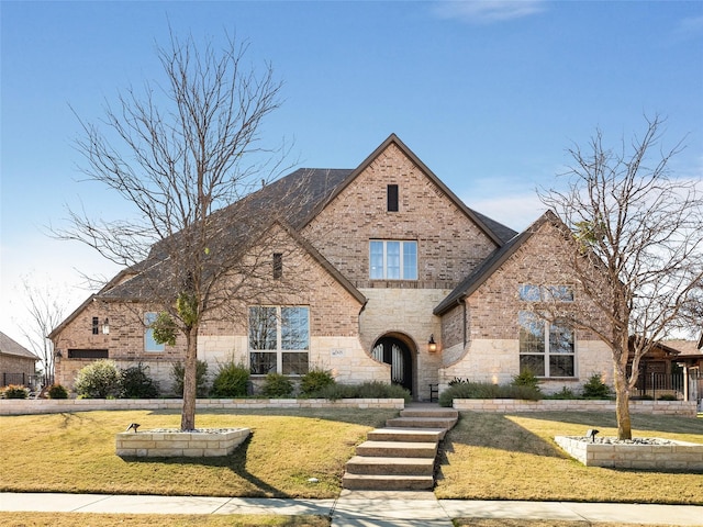 view of front of house with a front yard