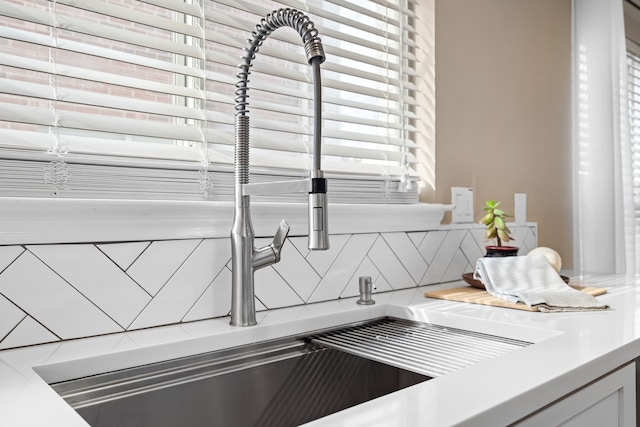 room details with sink and backsplash