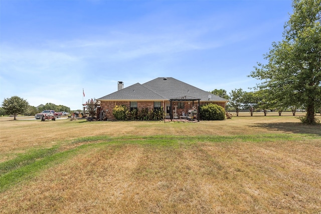 view of yard featuring a gazebo