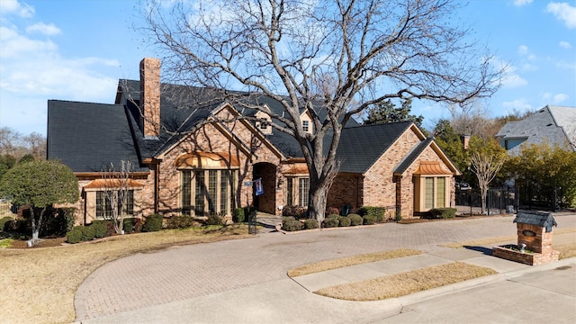 view of tudor-style house