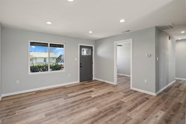 foyer featuring hardwood / wood-style flooring