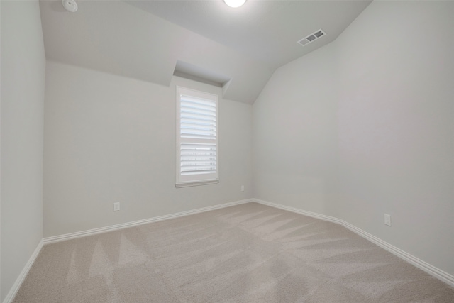 2813 Garrison Dr, Melissa, TX 75454 - empty room with vaulted ceiling, carpet, and baseboards