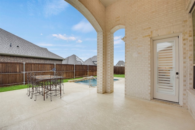 2813 Garrison Dr, Melissa, TX 75454 - view of patio with a fenced backyard