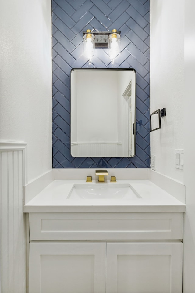 bathroom featuring vanity