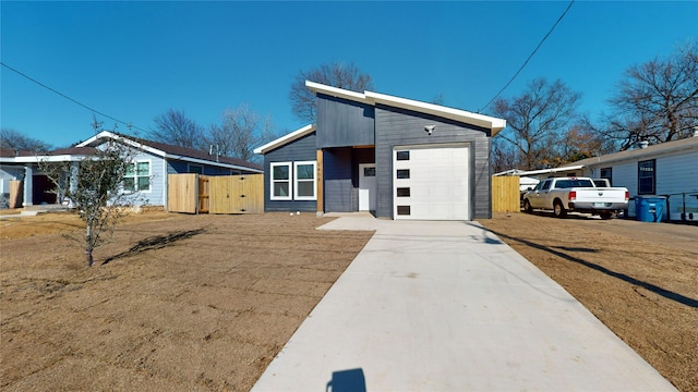 view of front of house featuring a garage