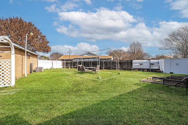 view of yard featuring a gazebo