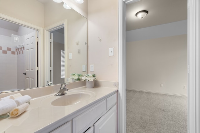 bathroom with vanity