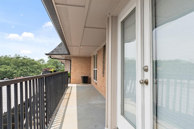 view of balcony