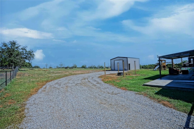 view of road