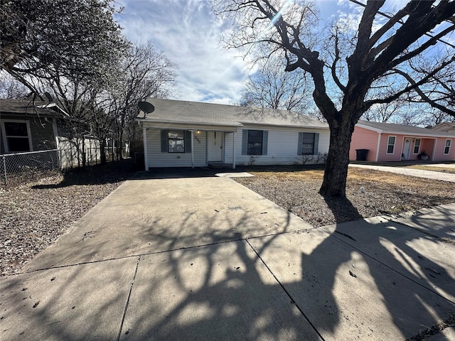 view of ranch-style house