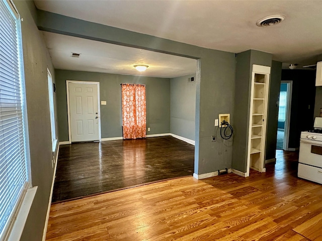 interior space featuring hardwood / wood-style flooring