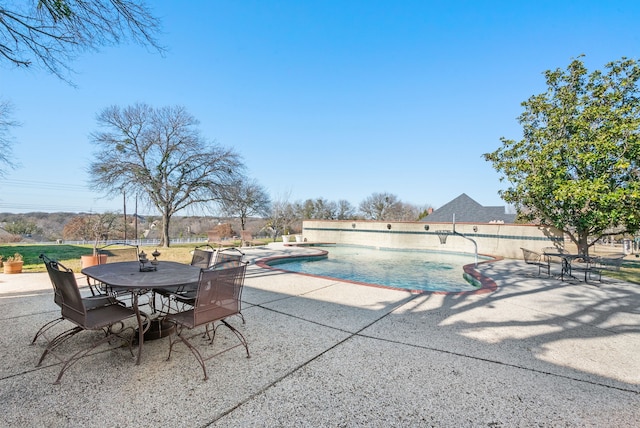 view of pool with a patio