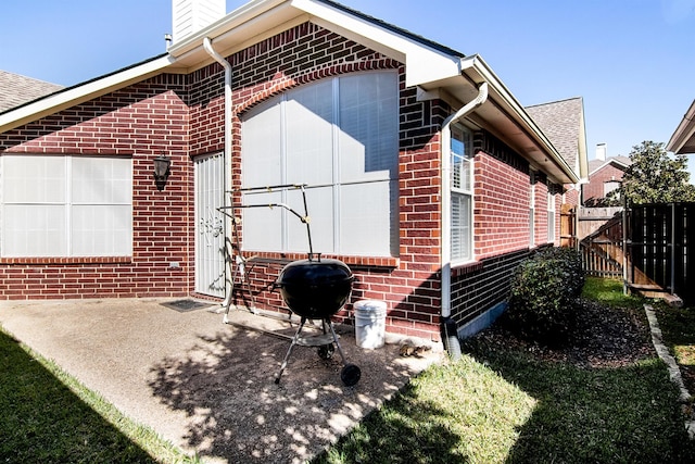 back of house featuring a patio area