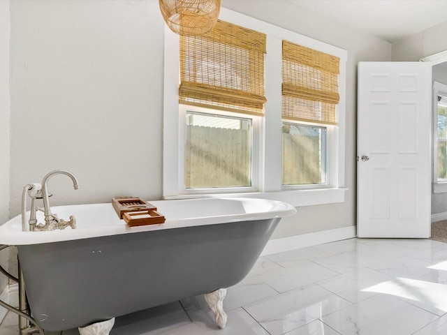 bathroom featuring a bathtub