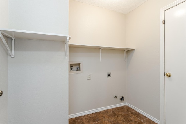 laundry area with washer hookup and hookup for an electric dryer