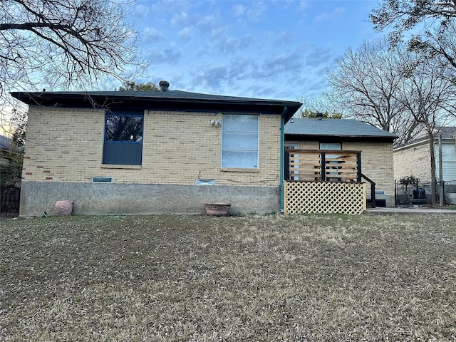 view of rear view of property