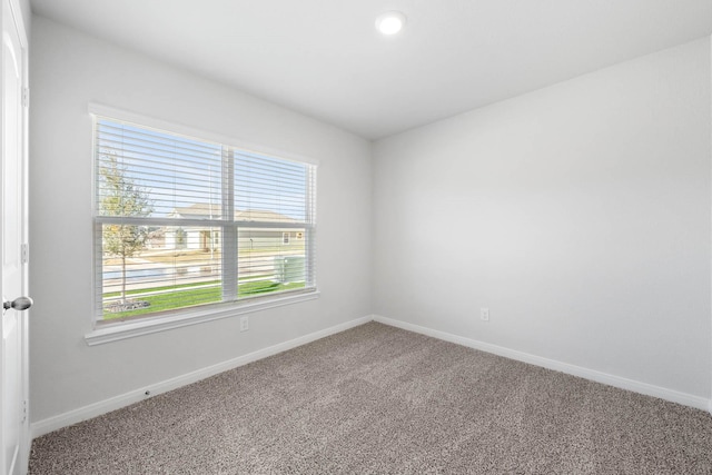 view of carpeted empty room