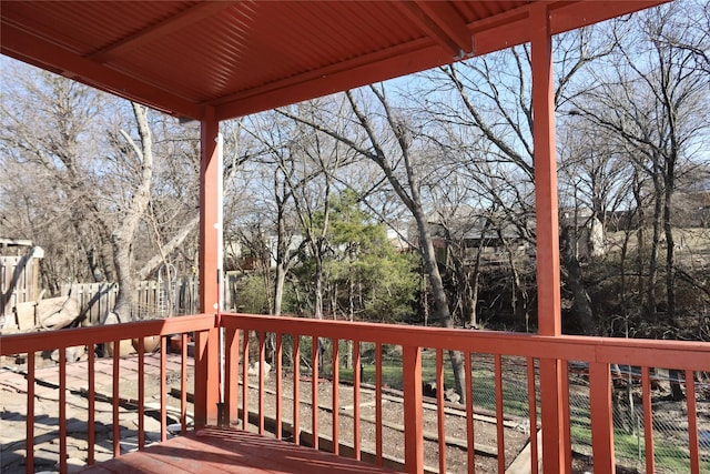 view of wooden terrace